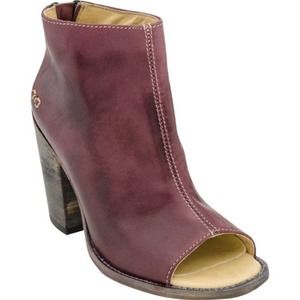 Bed Stu Onset Booties Dark Scarlet Rustic